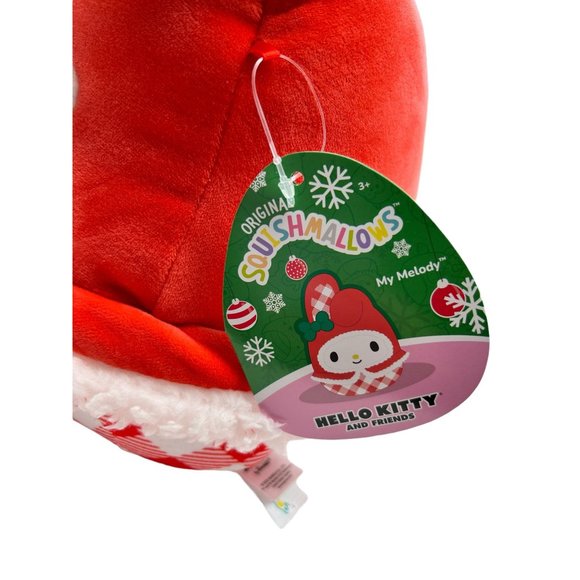 Squishmallow Sanrio 2023 Hello Kitty 8" My Melody Santa Plush Stuffed Toy NWT - Picture 6 of 9